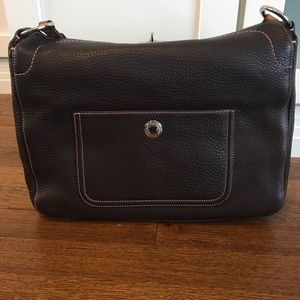 Authentic Brown leather coach bag